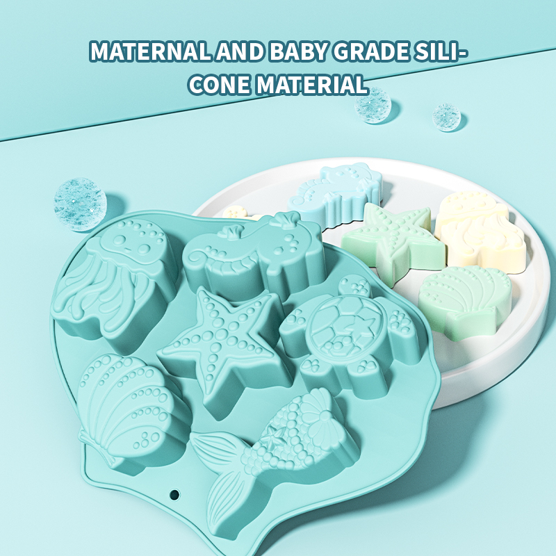 Donut Mold Silicone - Силиконовая форма для мастики «Океан»: ракушки,