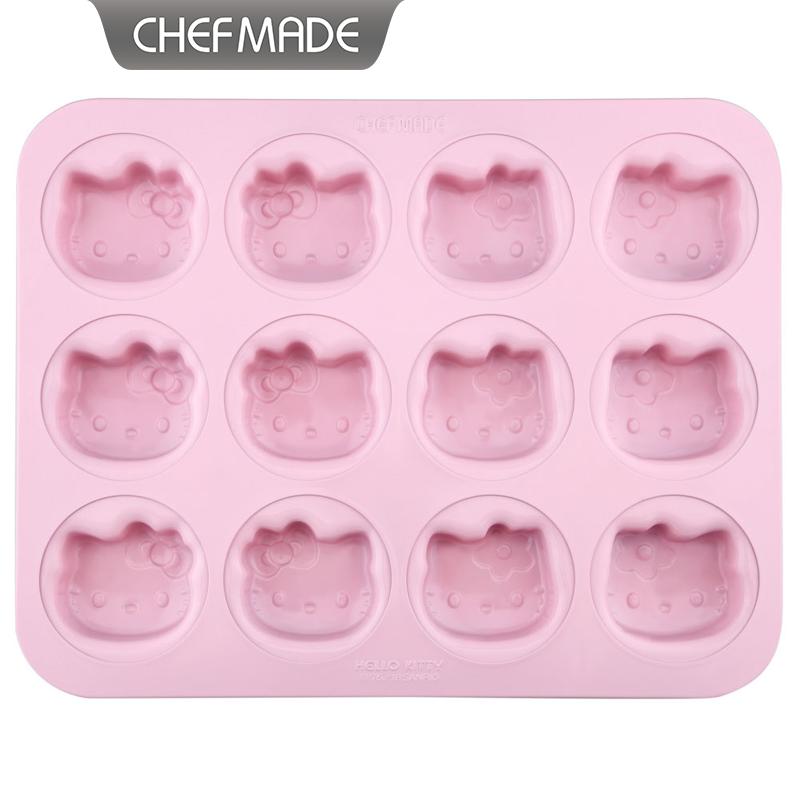 Donut Mold Silicone - Форма для выпечки на 12 кексов