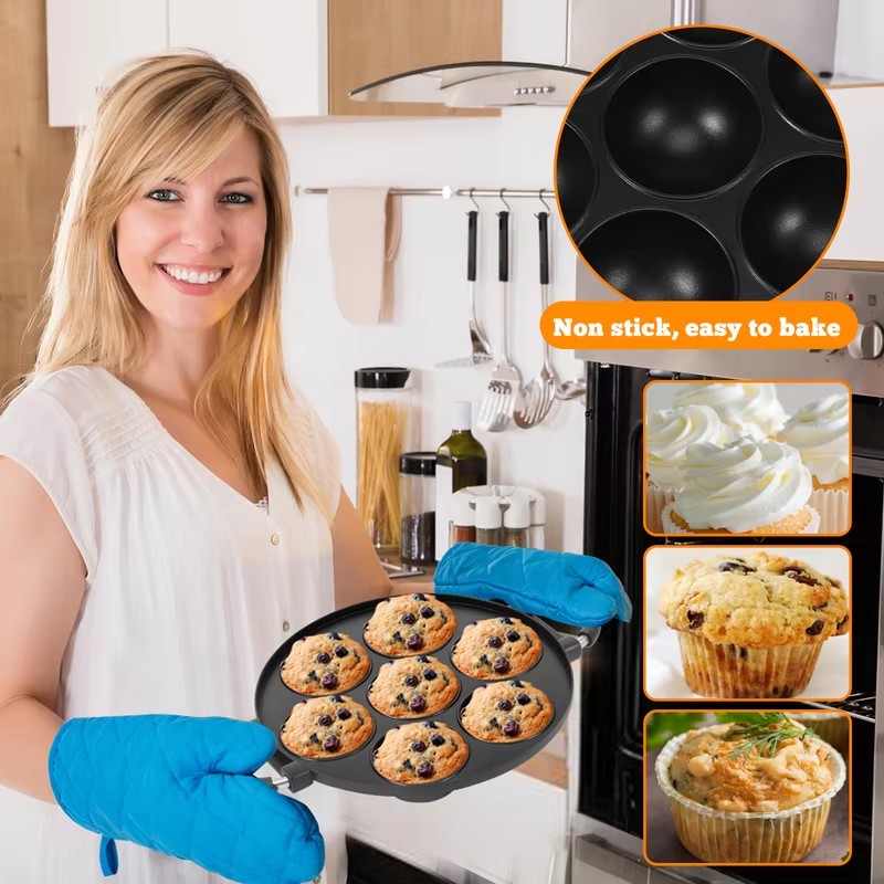 Алюминиевая форма на 7 ячеек д – обзор и цена Mini Pancake Griddle