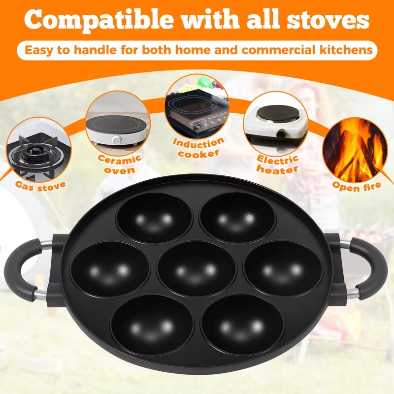 Алюминиевая форма на 7 ячеек д – обзор и цена Mini Pancake Griddle