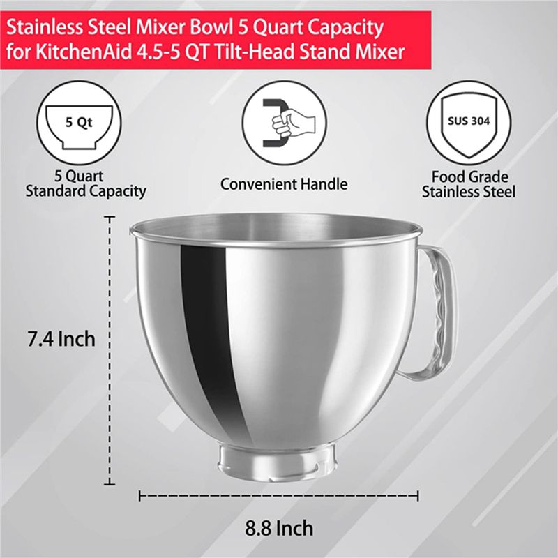 A21T 3X – чаша из нержавеющей  – обзор и цена Kitchenaid Mixer Artisan 5Qt