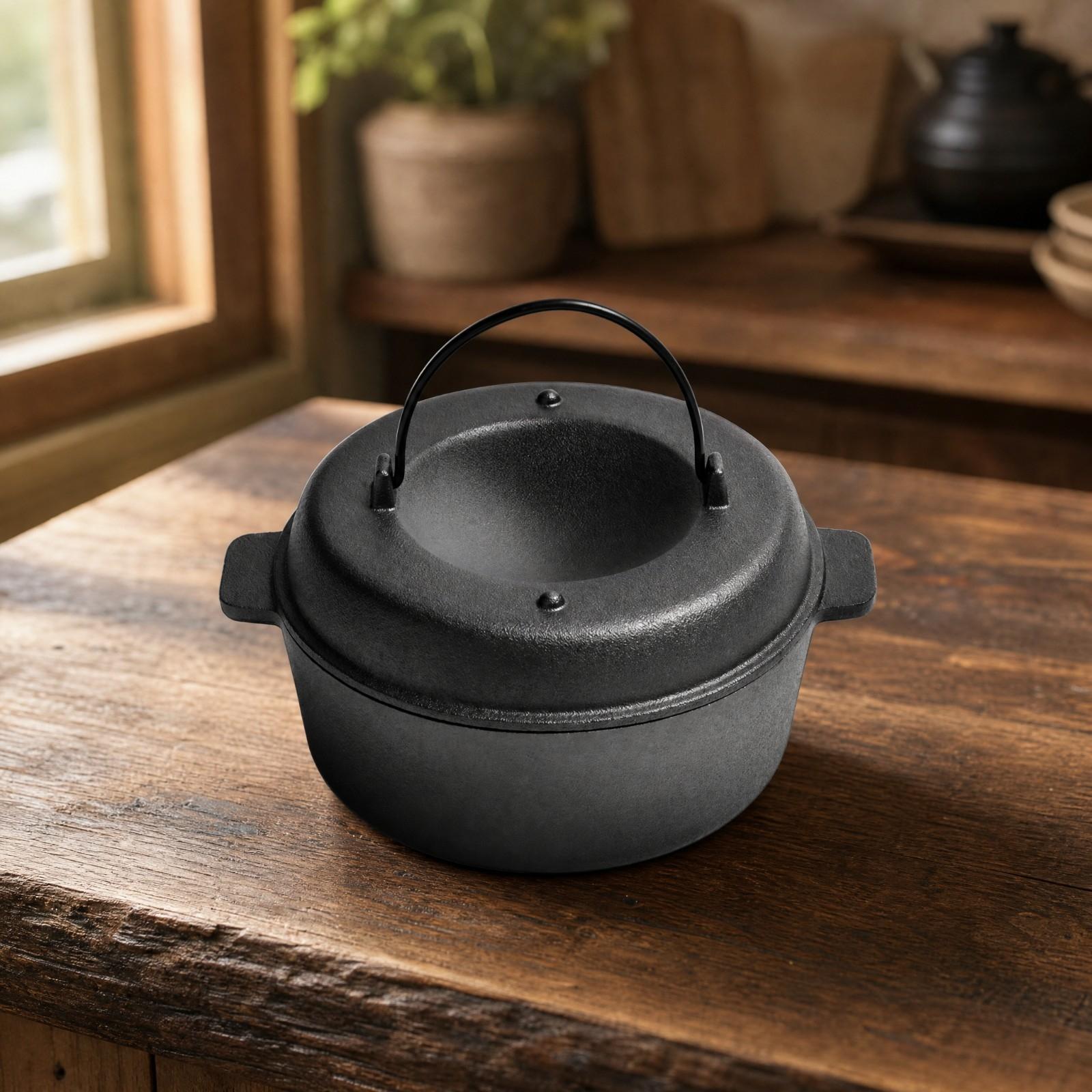 Прочная чугунная жаровня с руч – обзор и цена Cast Iron Corn